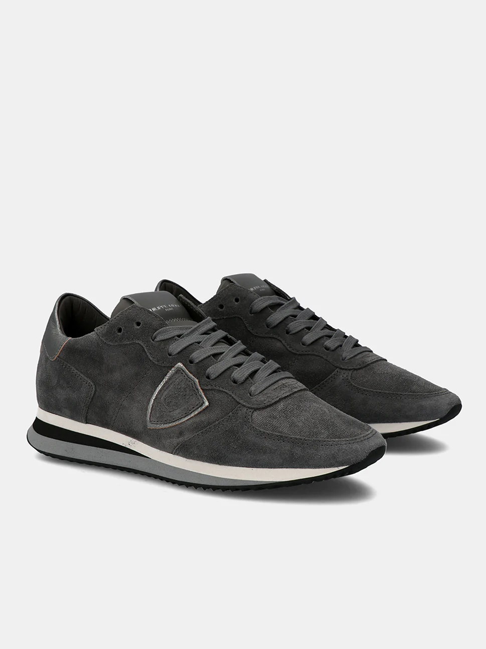 Philippe Model Trpx Low Woman TZLDDS04 Daim Anthracite Women"s Sneakers