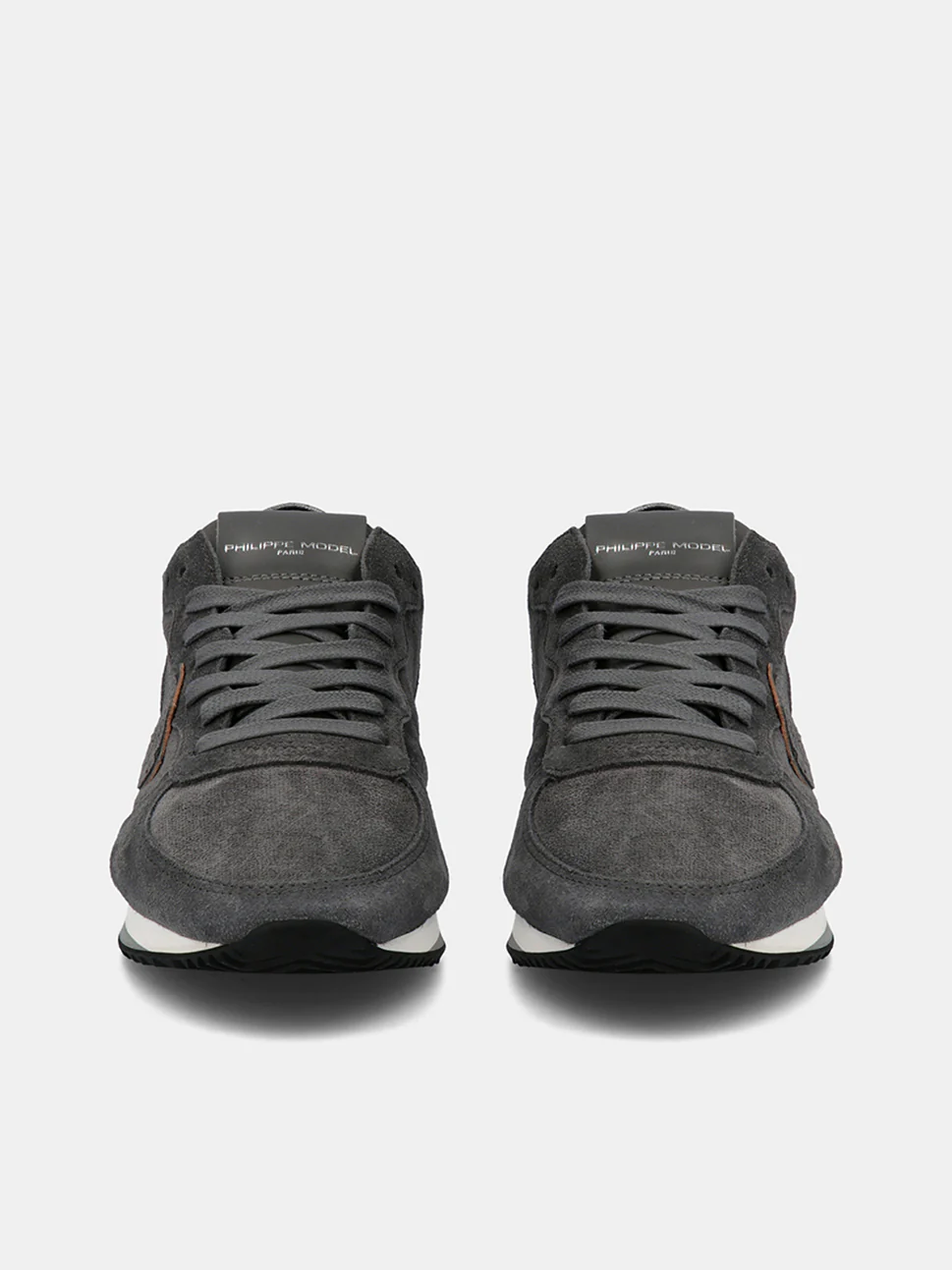 Philippe Model Trpx Low Woman TZLDDS04 Daim Anthracite Women"s Sneakers