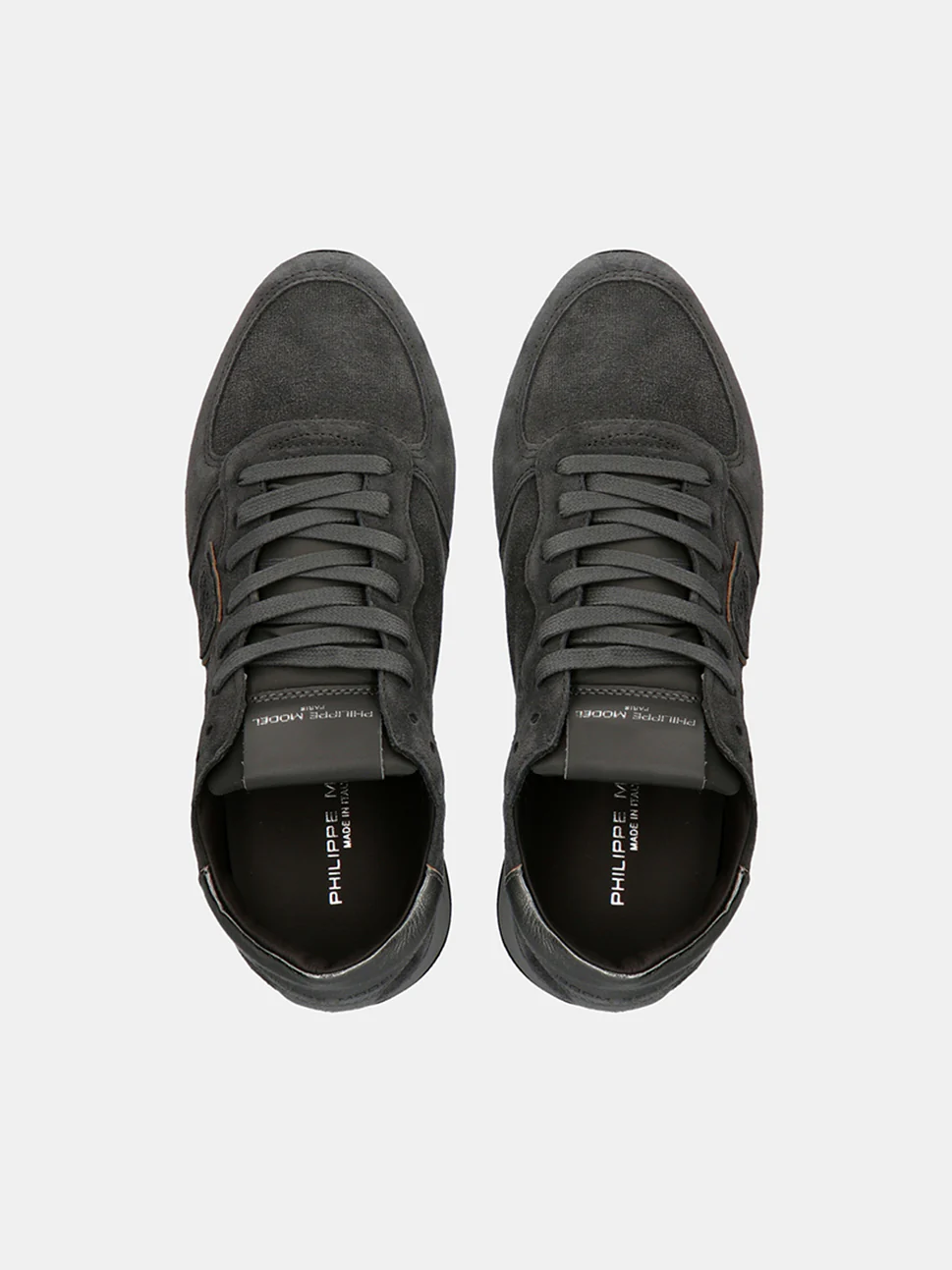 Philippe Model Trpx Low Woman TZLDDS04 Daim Anthracite Women"s Sneakers