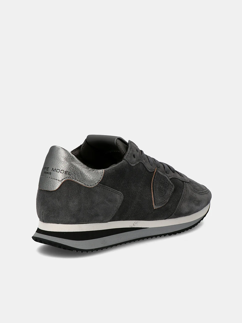 Philippe Model Trpx Low Woman TZLDDS04 Daim Anthracite Women"s Sneakers