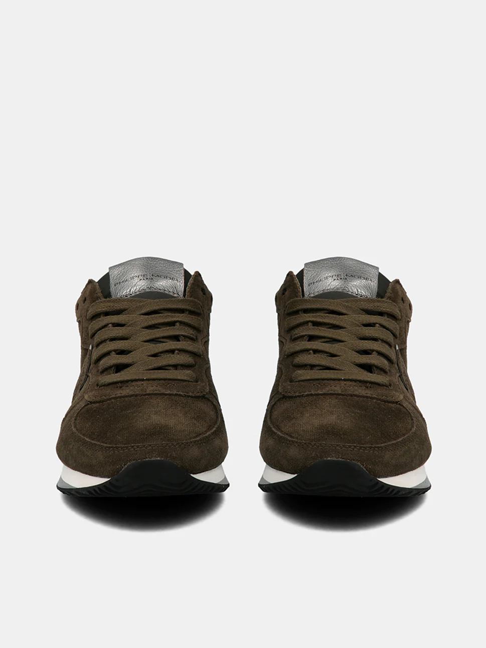 Philippe Model Trpx Low Woman TZLDDS13 Daim Militaire Women"s Sneakers