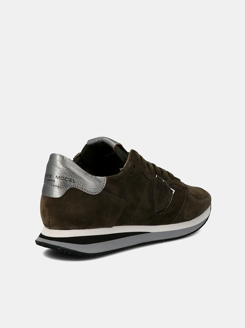 Philippe Model Trpx Low Woman TZLDDS13 Daim Militaire Women"s Sneakers