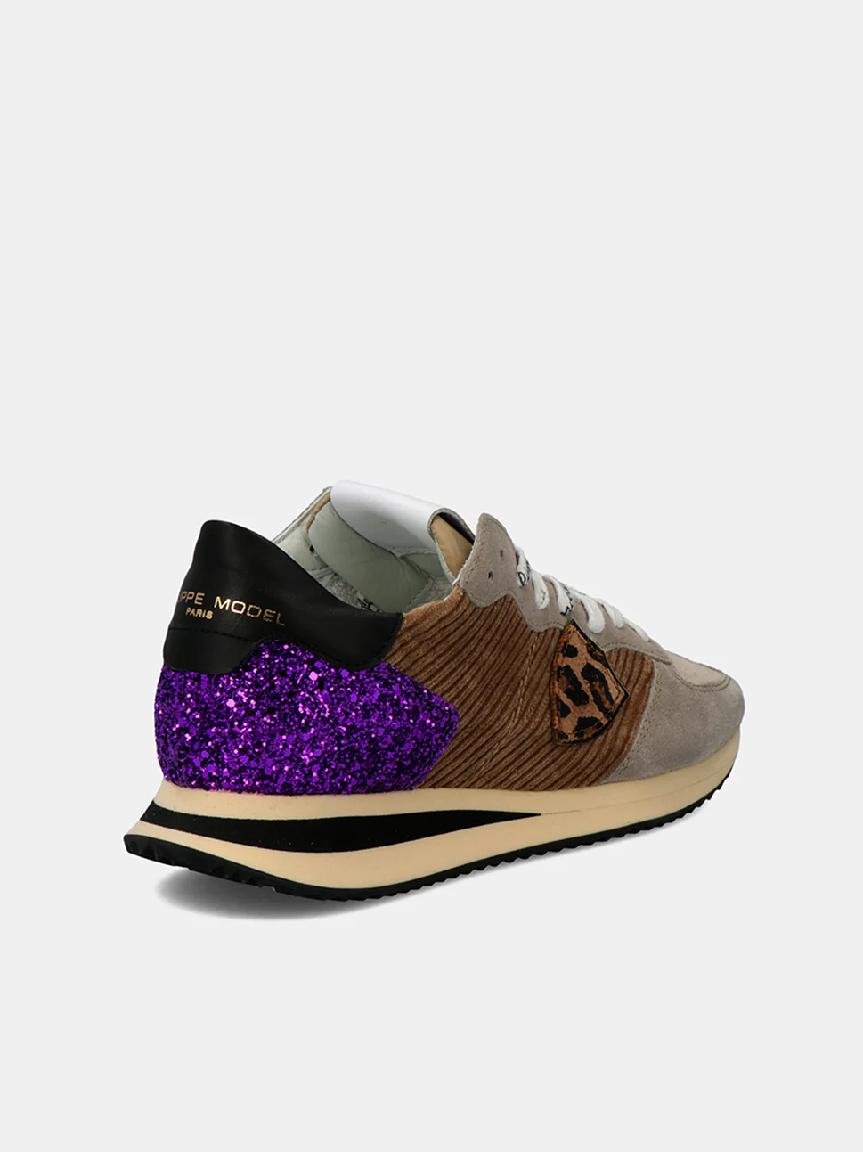 Philippe Model Trpx Low Woman TZLDEX02 Mixage Beige Women"s Sneakers