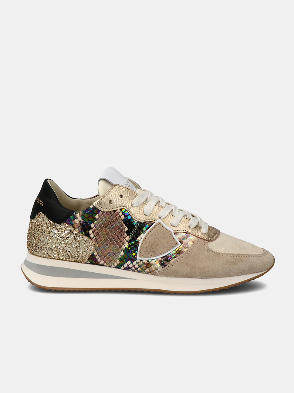 Philippe Model Trpx Low Woman TZLDPX02 Mixage Beige Or Women"s Sneakers