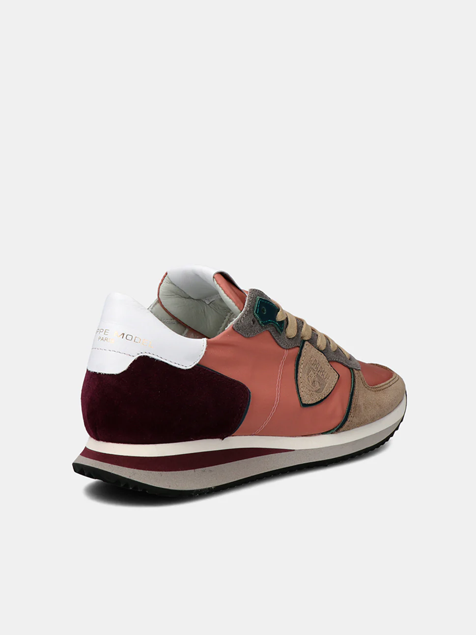 Philippe Model Trpx Low Woman TZLDW071 Mndl Rose Beige Women"s Sneakers