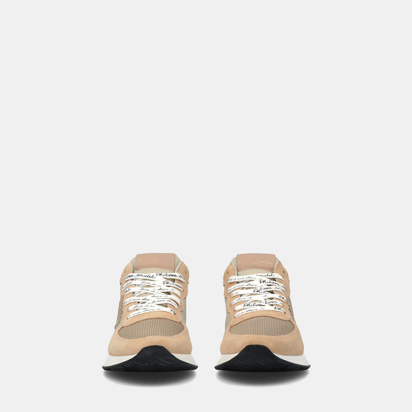 Philippe Model Trpx Low Woman TZLDWC03 Mndl Crco Beige Women"s Sneakers