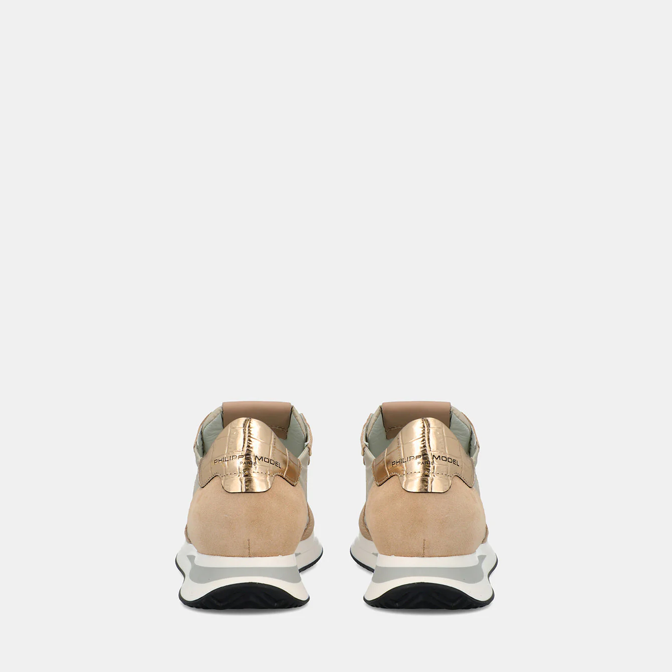 Philippe Model Trpx Low Woman TZLDWC03 Mndl Crco Beige Women"s Sneakers