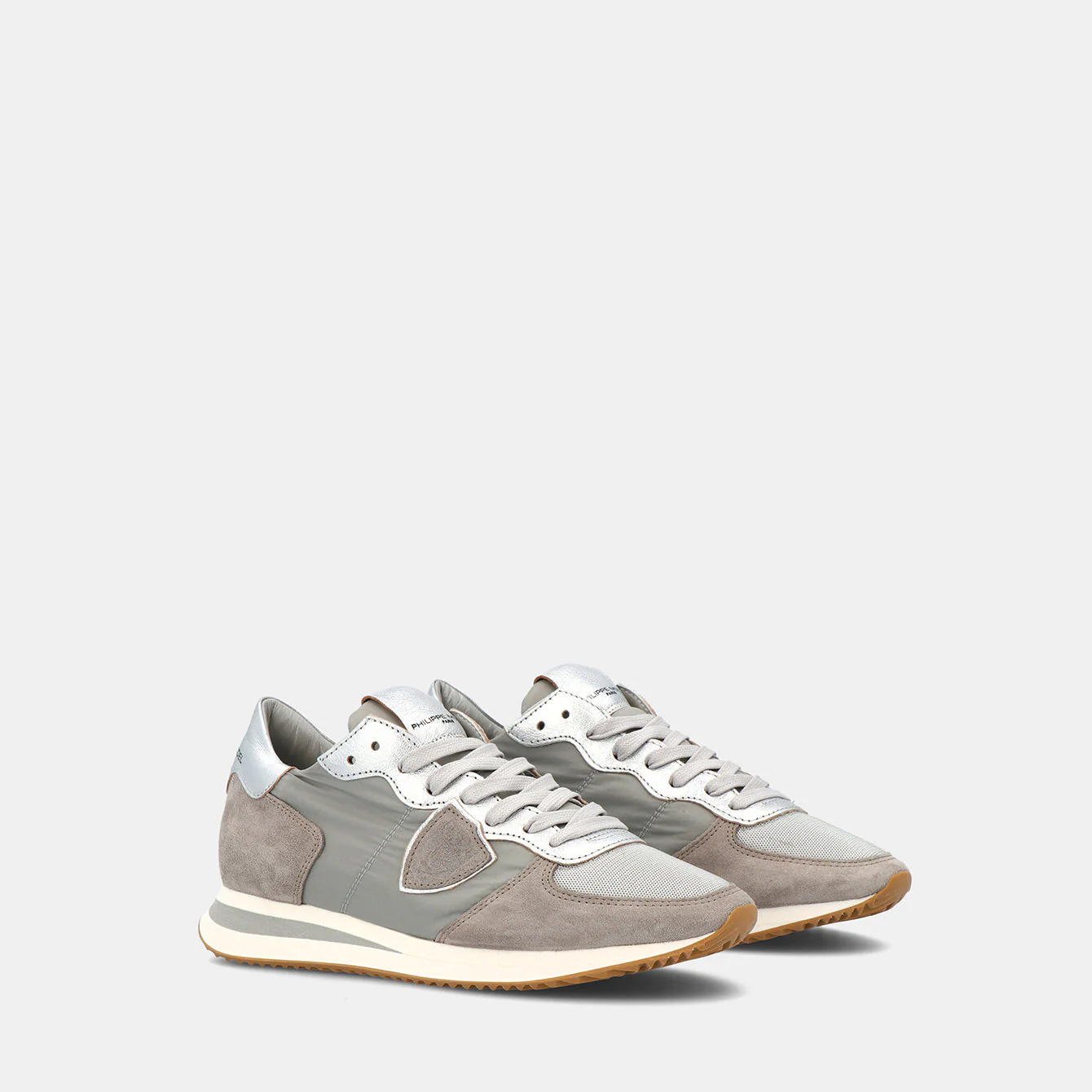 Philippe Model Trpx Low Woman TZLDWM12 Metal Argent Women"s Sneakers