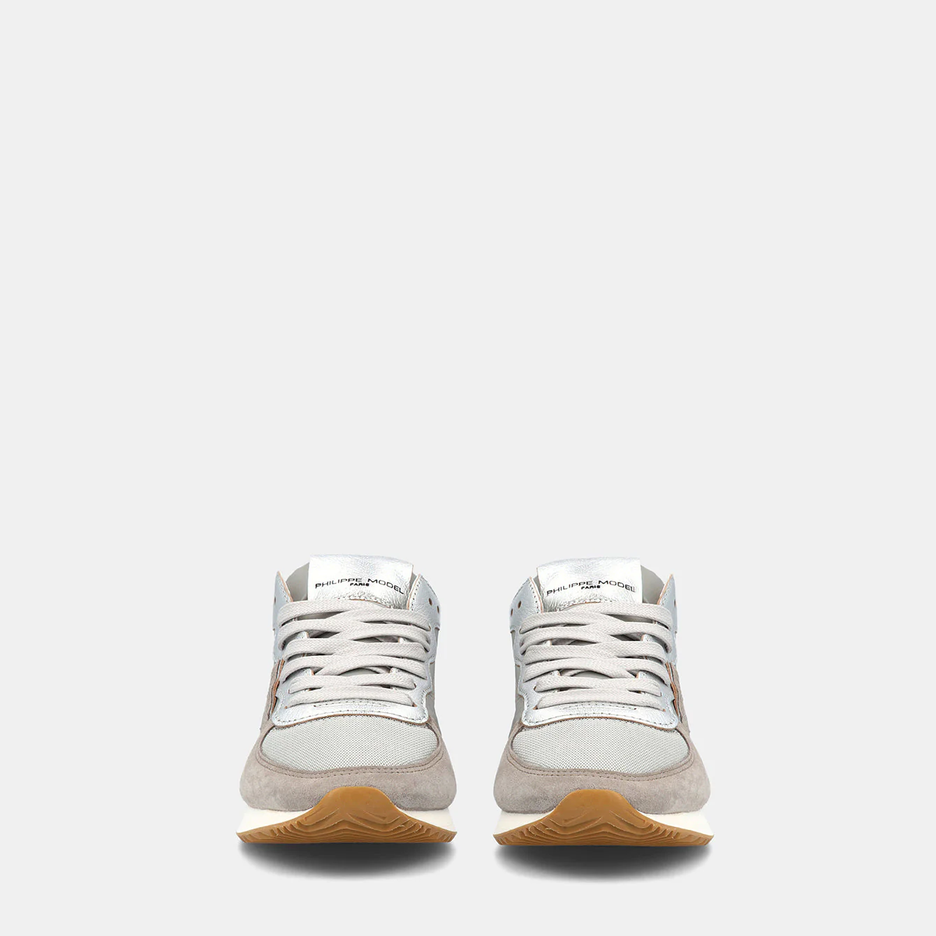 Philippe Model Trpx Low Woman TZLDWM12 Metal Argent Women"s Sneakers