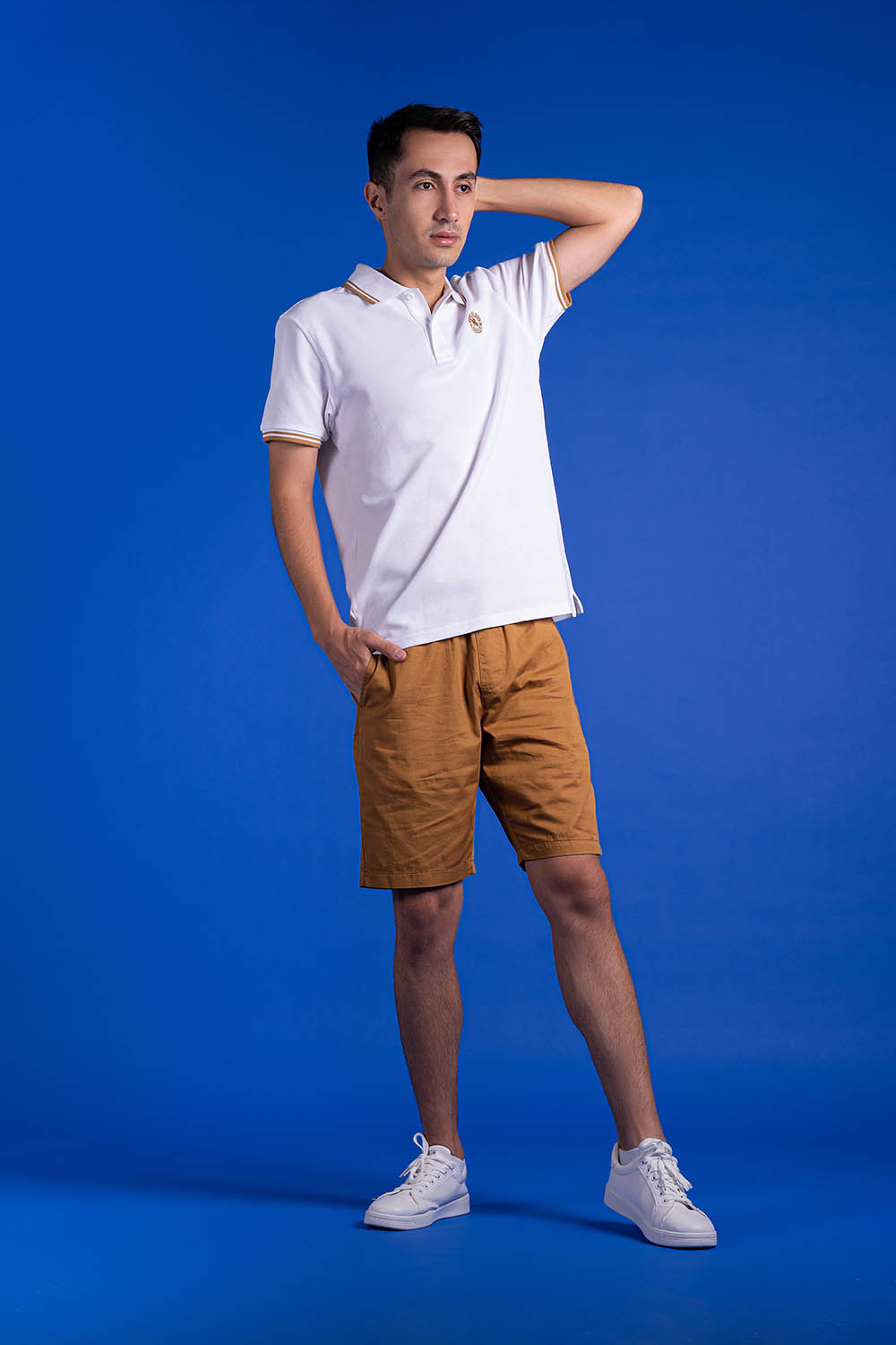 POLYESTER KNITTED POLO SHIRTS - MEN2311080140337002