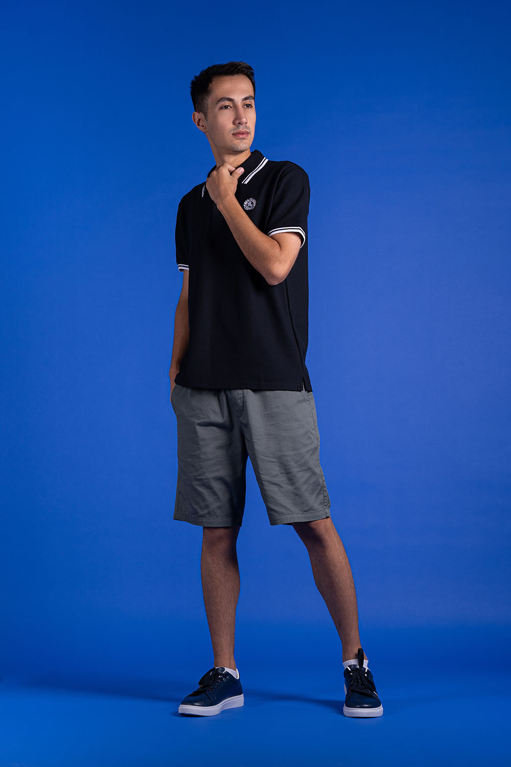 POLYESTER KNITTED POLO SHIRTS - MEN2311080140337002