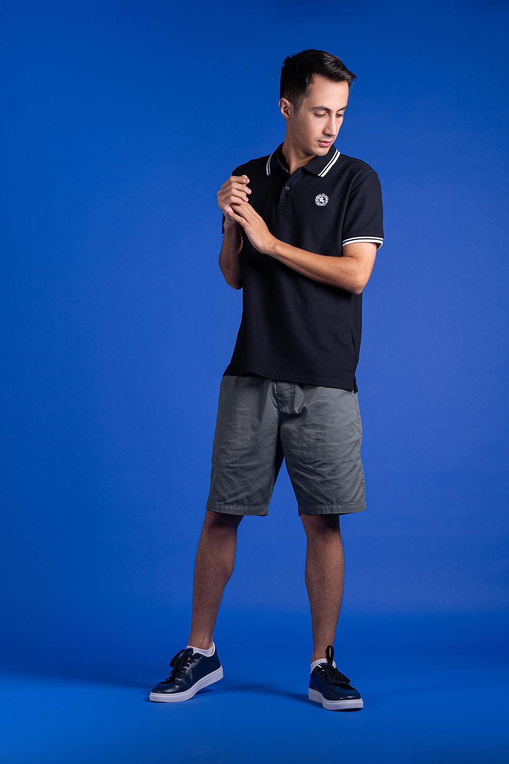 POLYESTER KNITTED POLO SHIRTS - MEN2311080140337002