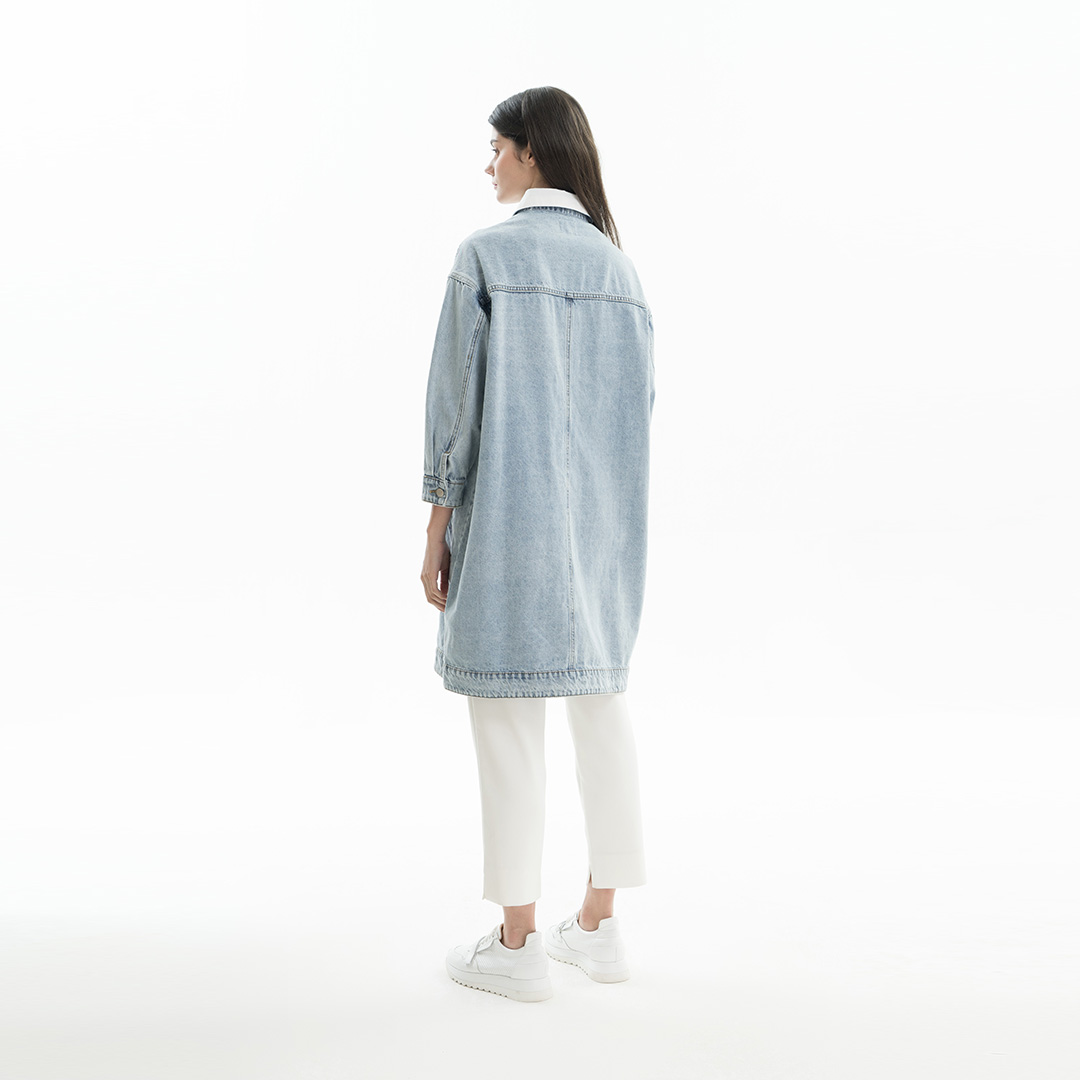 DENIM JACKET-BLUE-OFF WHITE