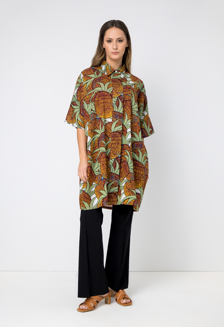 T-SHIRT - GREEN PRINT