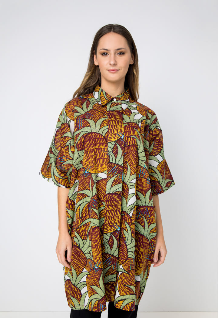 T-SHIRT - GREEN PRINT