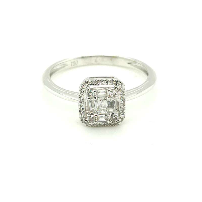 RN0739111 18K White Gold Diamond Ring