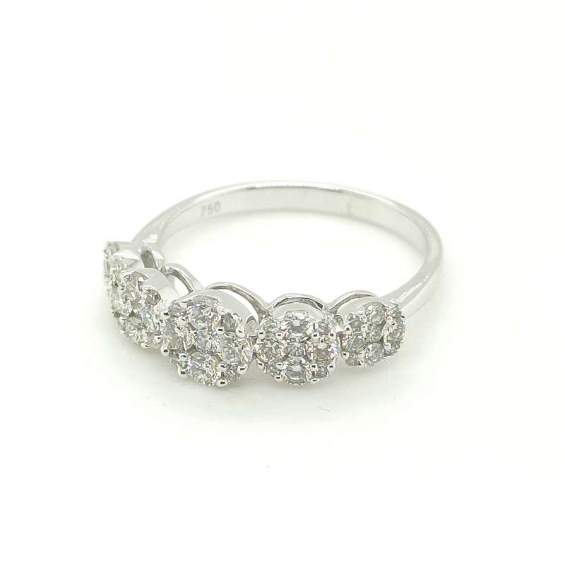RN0741400 18k White Gold Diamond Ring