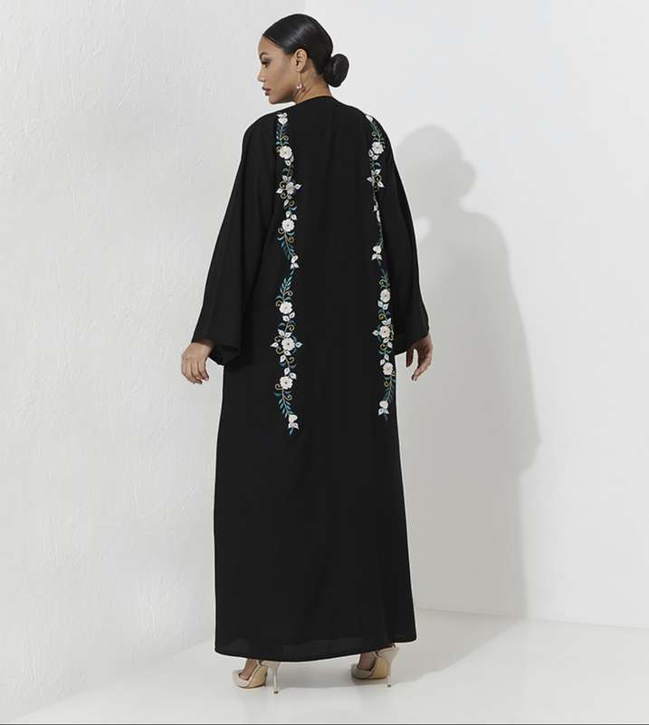 Black flowery