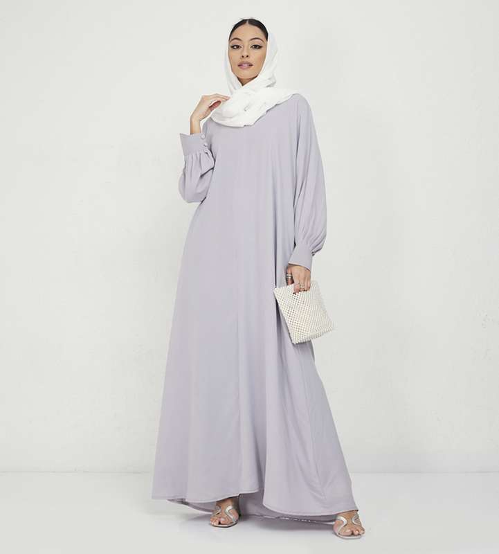 Gray Abaya