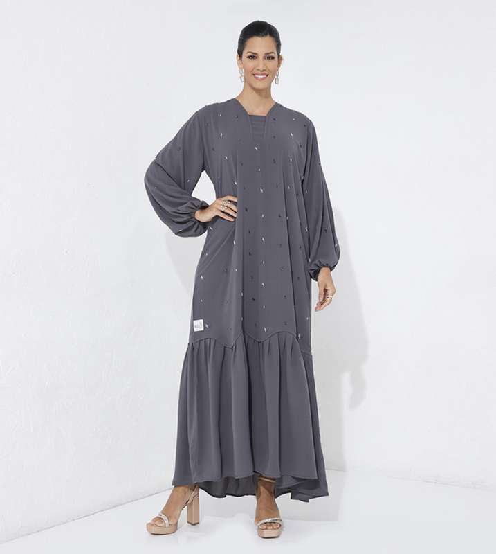 Gray Dress Abaya