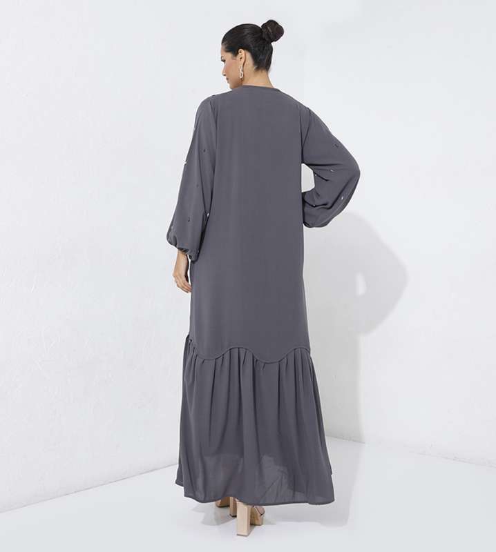 Gray Dress Abaya