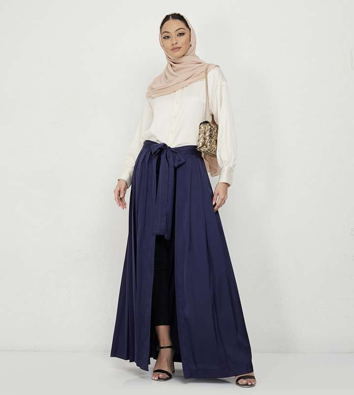 Navy Abaya Skirt