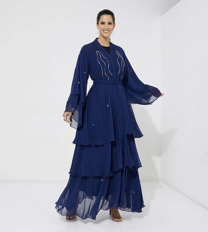 Navy Chiffon -E