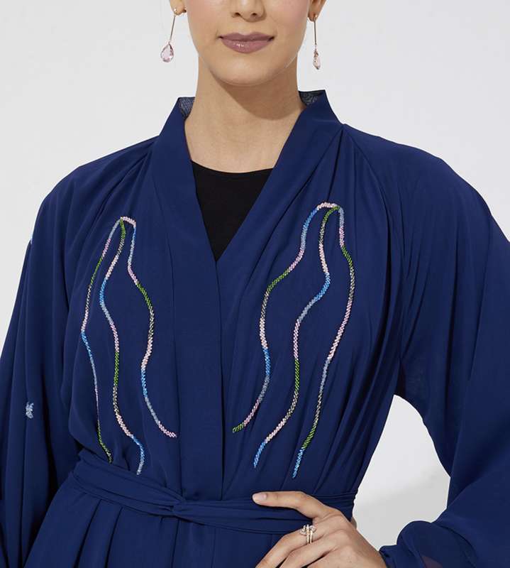 Navy Chiffon -E