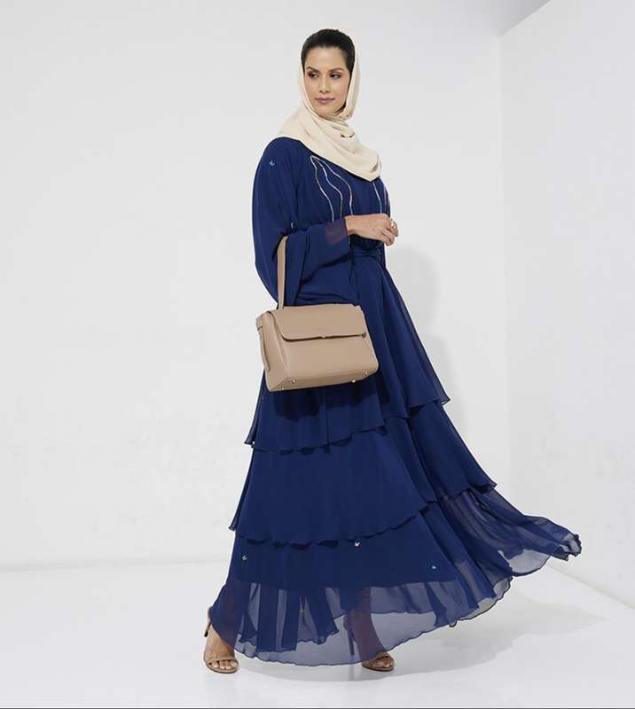 Navy Chiffon -E