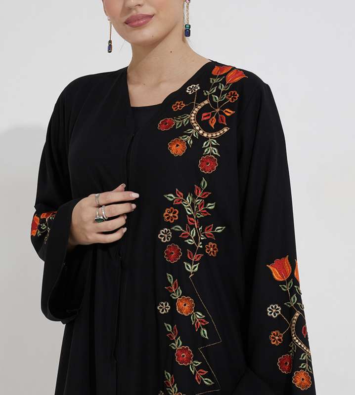 Orange Bells abaya