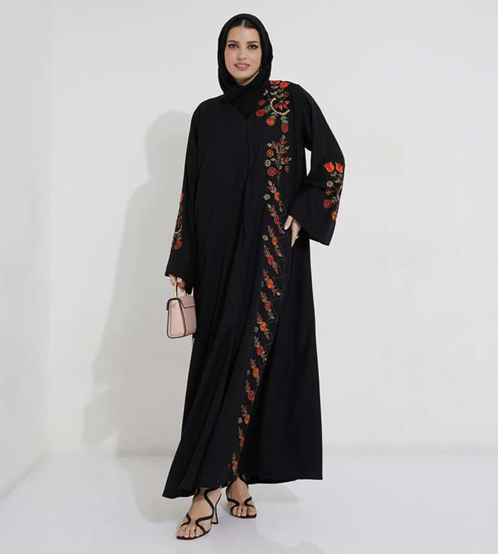 Orange Bells abaya