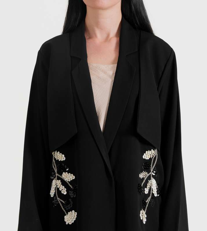 Black Flora Jacket