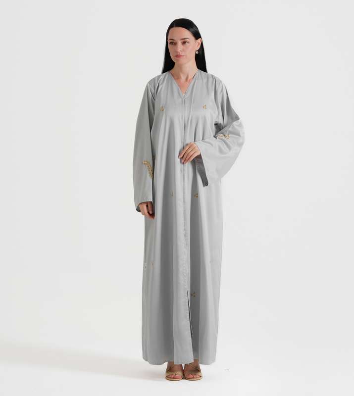 Silver abaya
