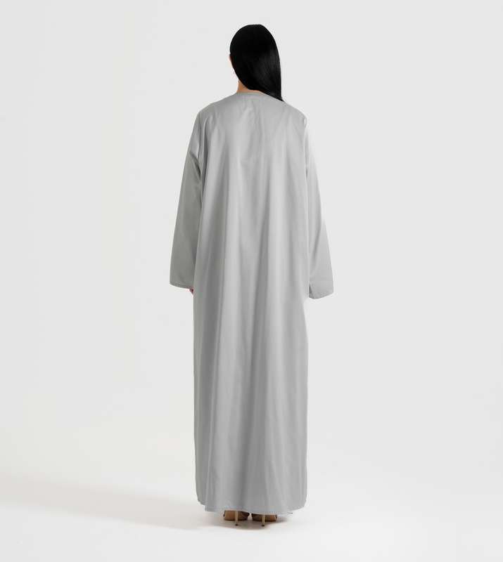 Silver abaya