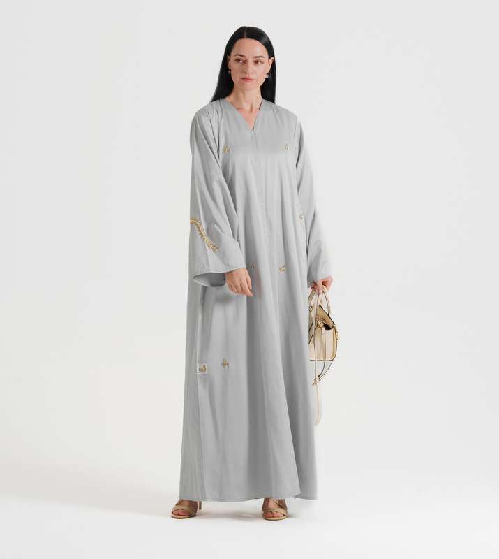 Silver abaya
