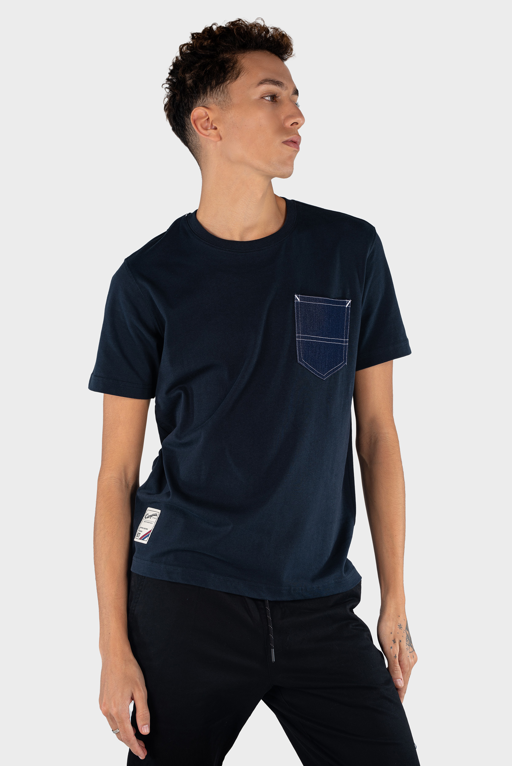 Round Neck Knitted T-Shirt