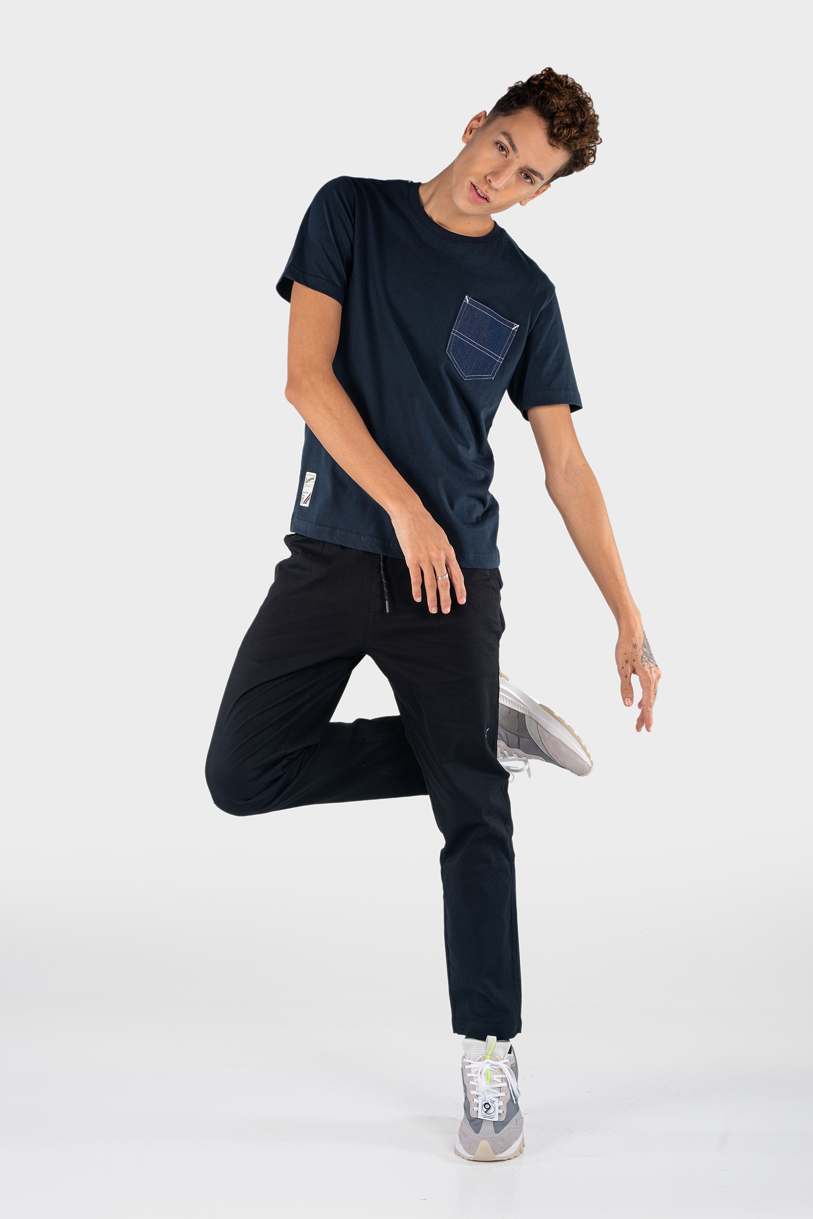 Round Neck Knitted T-Shirt