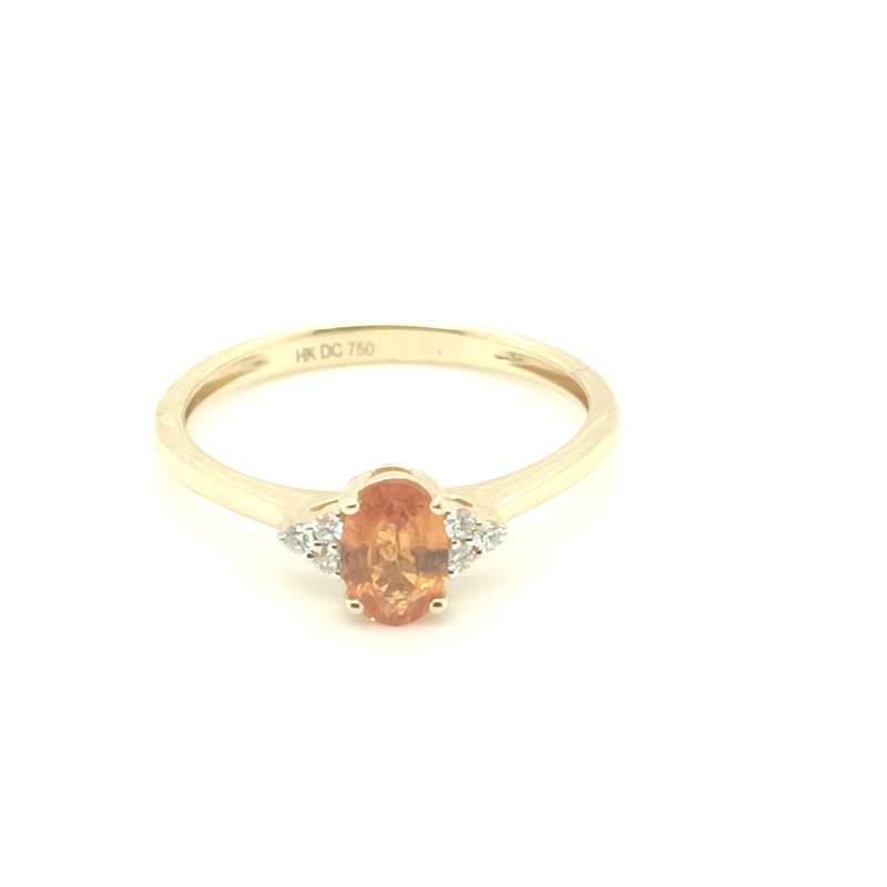 RSD003790001 18K Yellow Sapphire Diamond Ring