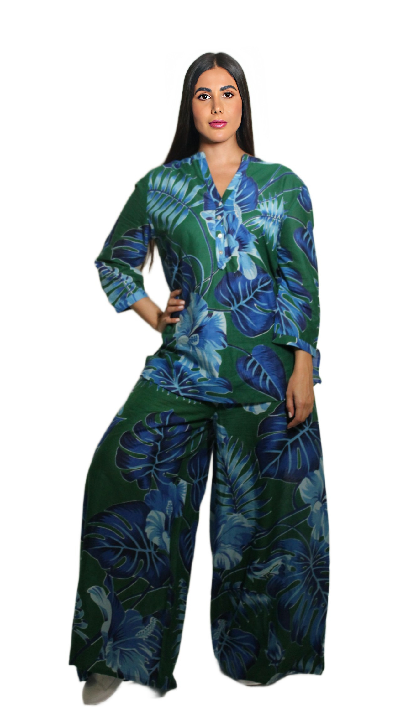 PRINTED TUNIC TOP SHAPE2 - AFTERSHOCK LONDON