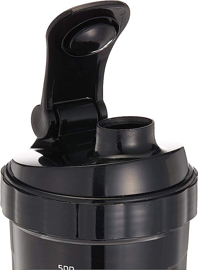 Spider Bottle Water Bottle Protein Shaker 500Ml With Storage Containers White, Black