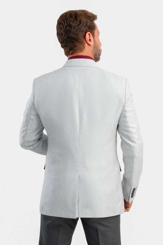 Men Blazer Silver - Blzr66714