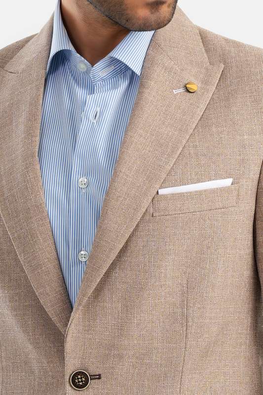 Men Blazer Beige - Blzr66742
