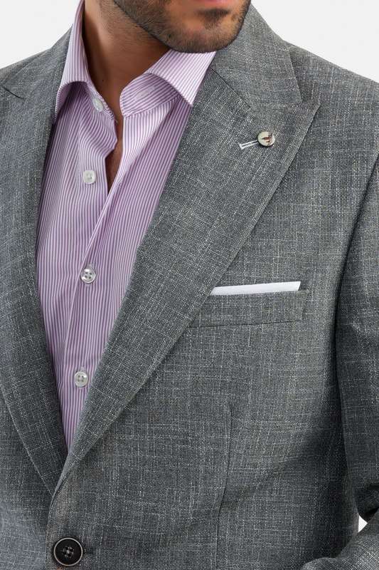 Men Blazer Gray - Blzr66749
