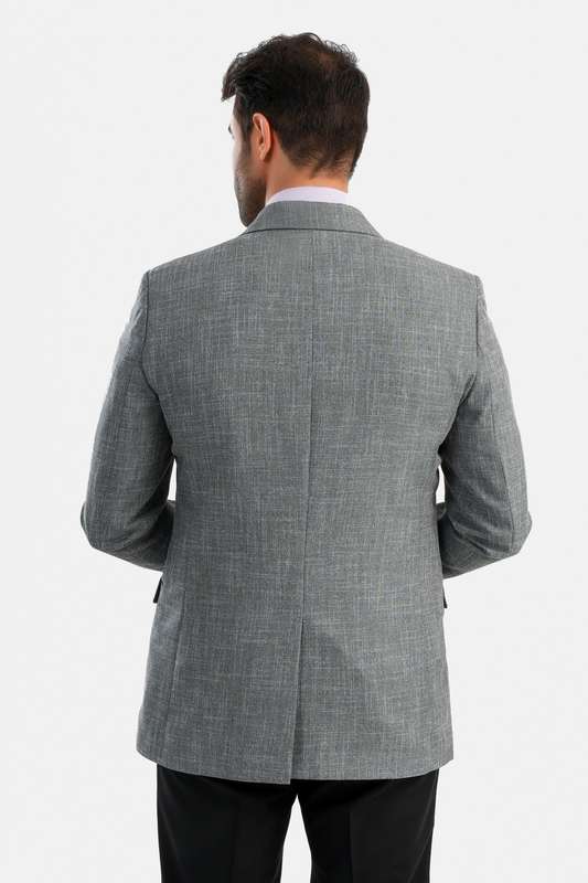 Men Blazer Gray - Blzr66749