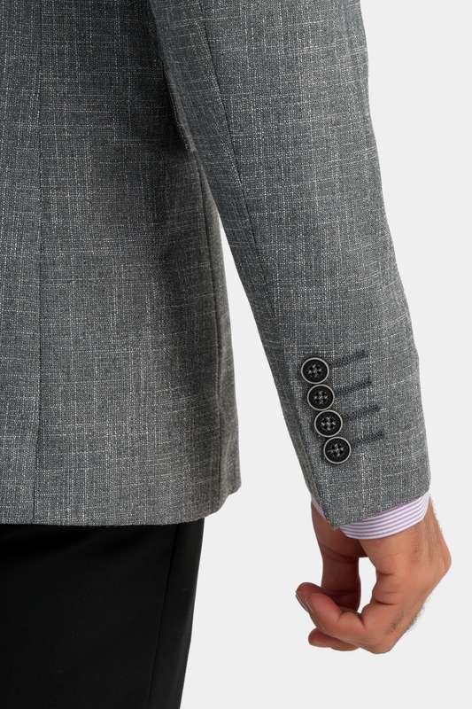Men Blazer Gray - Blzr66749