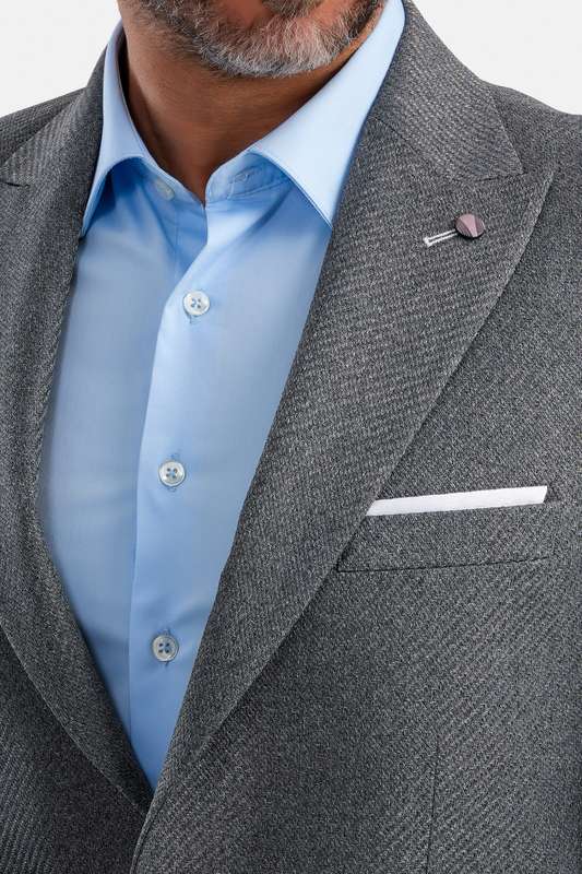 Men Blazer Gray - Blzr66784