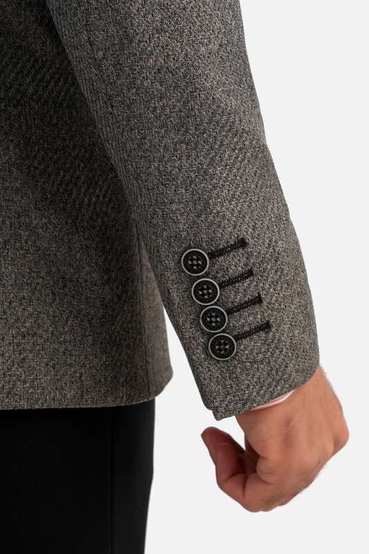 Men Blazer Café - Blzr66805