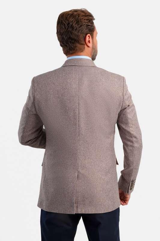 Men Blazer Beige - Blzr66836