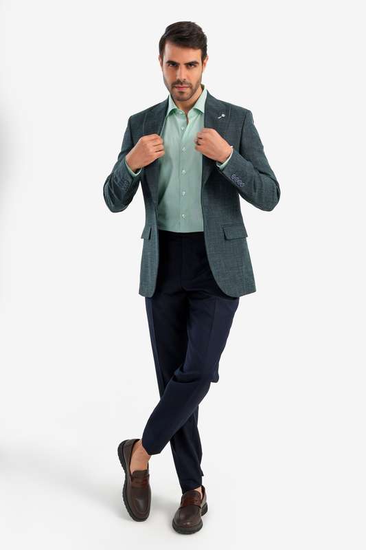 Men Blazer Olive - Blzr67257