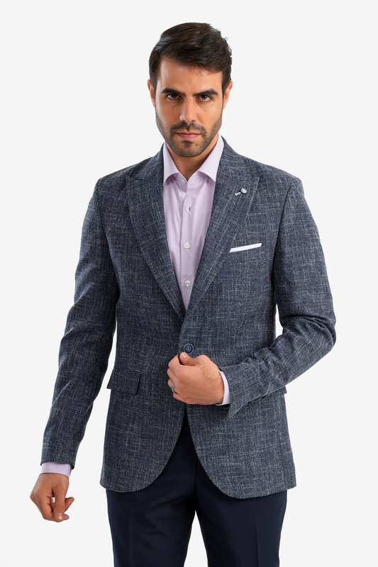 Men Blazer Blue - Blzr67267